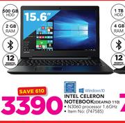 Lenovo Intel Celeron Notebook IDEAPAD 110
