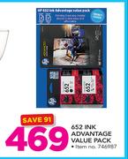 HP 652 Ink Advantage Value Pack