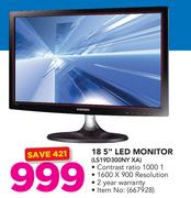 Samsung 18.5" LED Monitor LS19D300NY XA