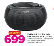 Philips Portable CD Sound Machine Black AZ100B