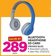 Polaroid Bluetooth Headphone SD Card-Each