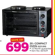 Sunbeam 20Ltr Compact Oven SCO-200