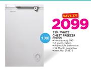 Hisense 130Ltr White Chest Freezer H130CF