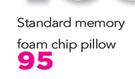 Vita Sleep Standard Memory Foam Chip Pillow