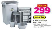 Addis 5 Piece Bigga Bin Set-Per Set
