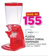 Mainstays Plastic Single Cereal Dispenser
