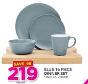 Blue 16 Piece Dinner Set-Per Set