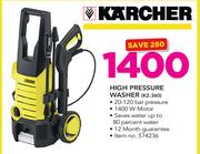 Karcher High Pressure Washer K2 360