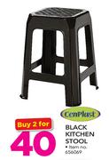 Cenplast Black Kitchen Stool-For 2