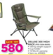 Campmaster Deluxe 300 High Back F03-100A-860G