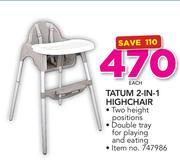 Little One Tatum 2 In 1 High Chair