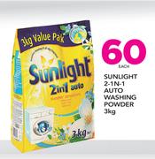 Sunlight 2 In 1 Auto Washing Powder-3Kg