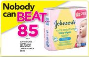 Johnson's Wipes All Sensitive Over 4 Pack-288's