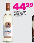 Saint Anna Wine Assorted-750ml