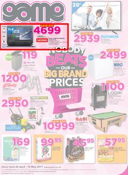 Game Namibia : Windhoek Nobody Beats Our Big Brand Prices (26 Apr - 10 May 2017), page 1