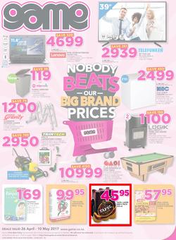 Game Namibia : Windhoek Nobody Beats Our Big Brand Prices (26 Apr - 10 May 2017), page 1