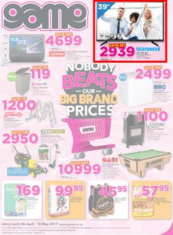 Game Namibia : Windhoek Nobody Beats Our Big Brand Prices (26 Apr - 10 May 2017), page 1