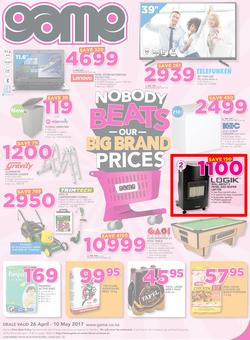 Game Namibia : Windhoek Nobody Beats Our Big Brand Prices (26 Apr - 10 May 2017), page 1