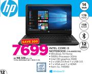 HP 14" Intel Core i3 Notebook 14-AM001NI