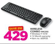 Logitech Wireless Combo MK220