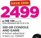 XBOX 360 500GB Console And Game 