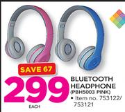 Polaroid Bluetooth Headphone PBH5003PINK-Each