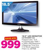 Samsung 18.5" LED Monitor LS19D300NYXA