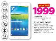Samsung 7" 3G TAB3 Tablet-Each