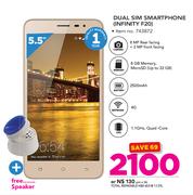 Hisense 5.5" Dual Sim Smartphone Infinity F20 Plus Free Speaker