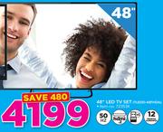 Telefunken 48" LED TV Set TLEDD-48FHDA