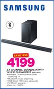 Samsung 2.1 Channel Soundbar With W/Less Subwoofer HW-J450