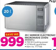 Russell Hobbs 20L Mirror Electronic Microwave Oven RHEM21L