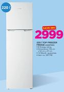 Hisense 220L Top Freezer Fridge H220TWH