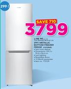 Hisense 299L Metallic Bottom Freezer Fridge H299BME