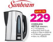 Sunbeam 1.7Ltr Cordless Kettle SSK2521