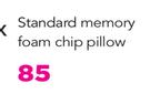 Vitasleep Standard Memory Foam Chip Pillow