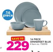 16 Piece Dinnerset Blue