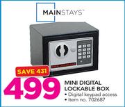 Mainstays Mini Digital Lockable Box