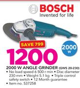 Bosch 2000W Angle Grinder GWS20-230