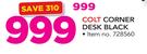 Colt Corner Desk Black