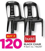 Buddi Black Chair-For 2