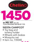 Chelino Siesta Campcot With Mosquito Net