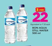 Bon Aqua Still Water 500ml-For 3