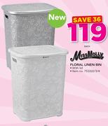 MissMolly Floral Linen Bin-Each