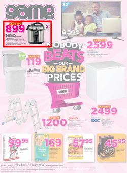 Game Namibia : Oshakati  Nobody Beats Our Big Brand Prices (26 Apr - 10 May 2017), page 1