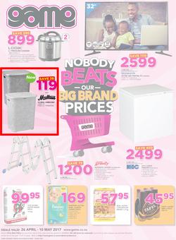 Game Namibia : Oshakati  Nobody Beats Our Big Brand Prices (26 Apr - 10 May 2017), page 1