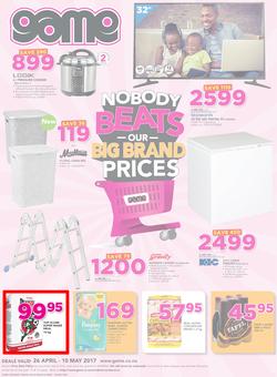 Game Namibia : Oshakati  Nobody Beats Our Big Brand Prices (26 Apr - 10 May 2017), page 1