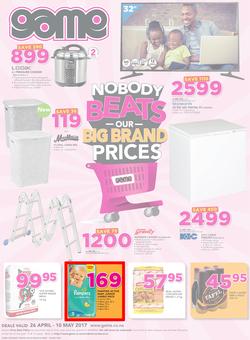 Game Namibia : Oshakati  Nobody Beats Our Big Brand Prices (26 Apr - 10 May 2017), page 1