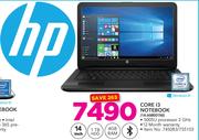 HP 14" Core 13 Notebook 14-AMOO1NI