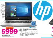 HP 14" Intel Celeron Notebook OFFICE14-AM0